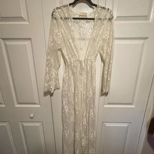 Bridal getting ready robe